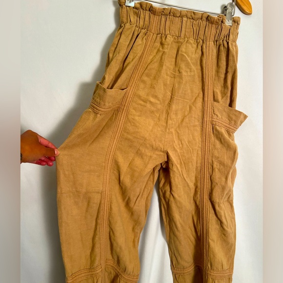 Free people Canvas linen jogger - Picture 3 of 9